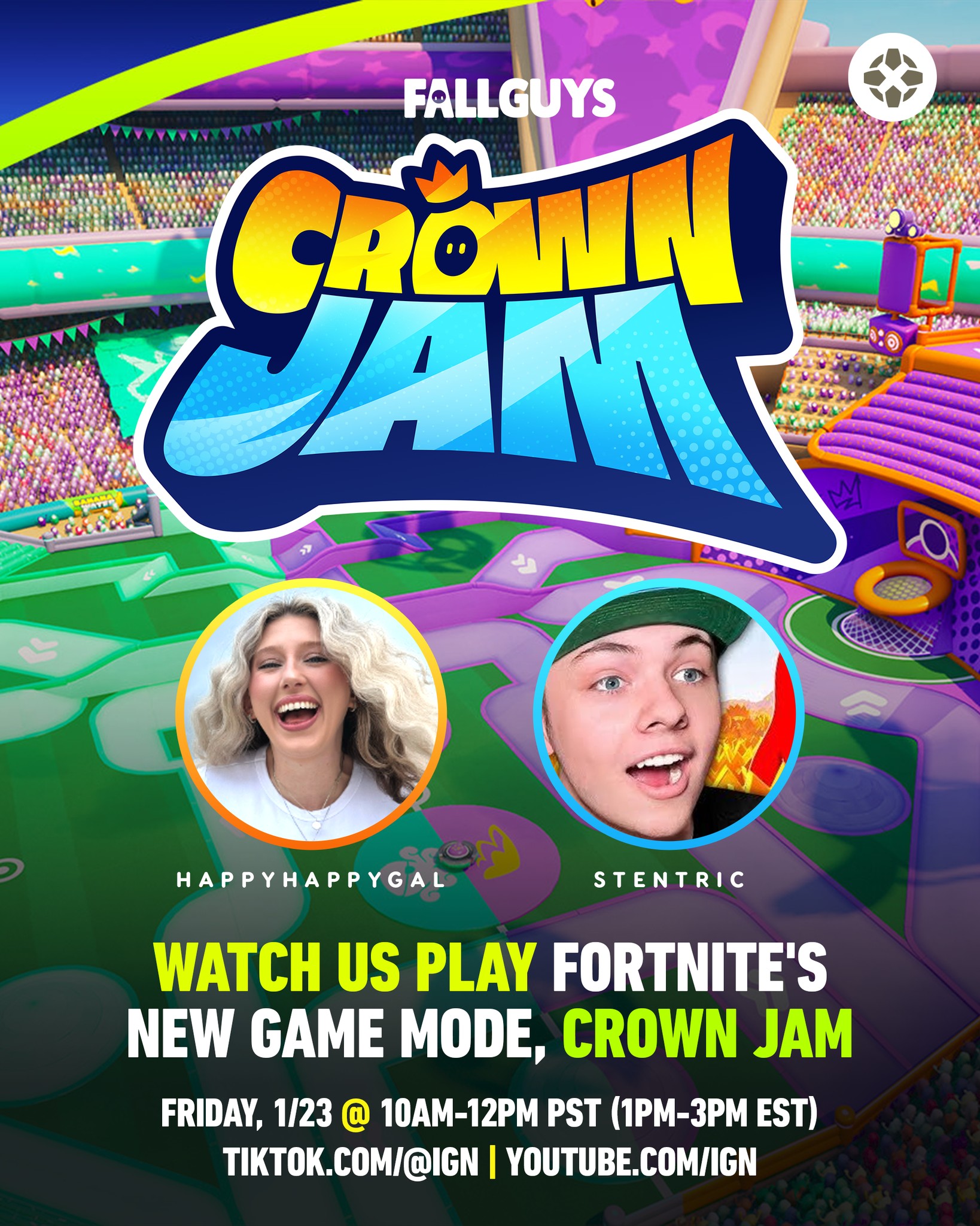 IGN - We're playing Fortnite's brand new mode Crown Jam on... | Facebook