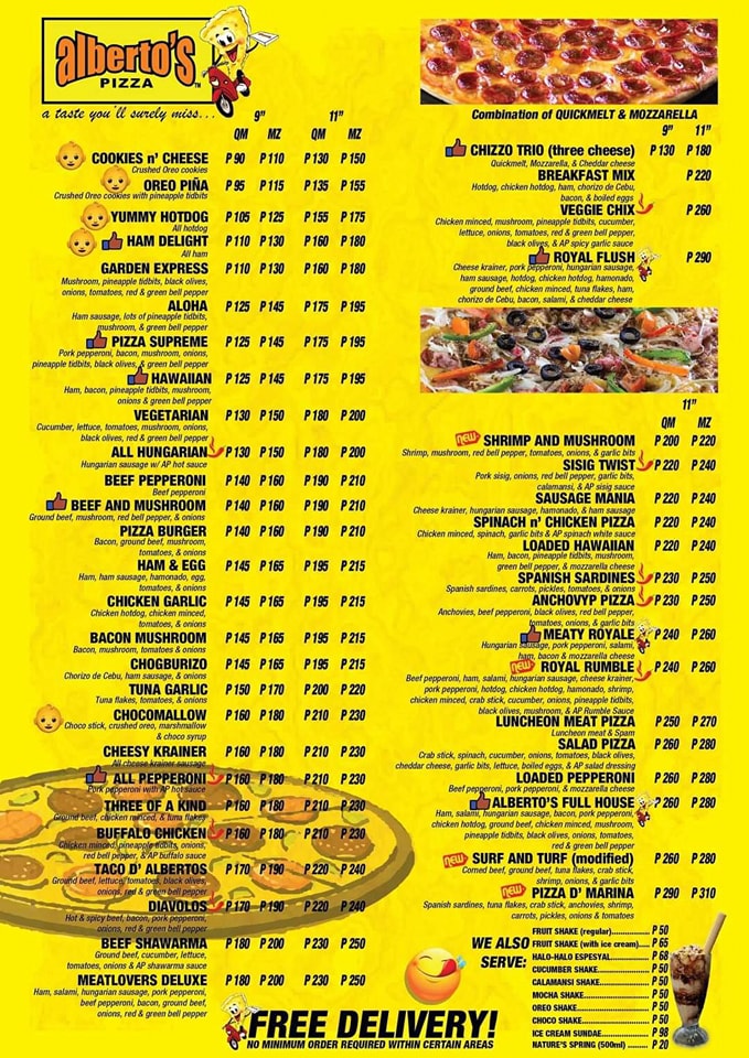 Albertos Pizza San Fernando Branch