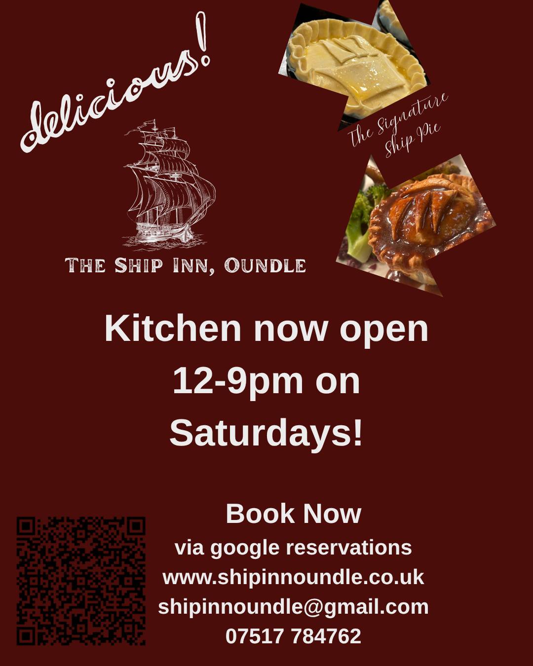 The Ship - 🍴 Great News from The Ship Inn, Oundle! 🎉 Our kitchen is now ...
