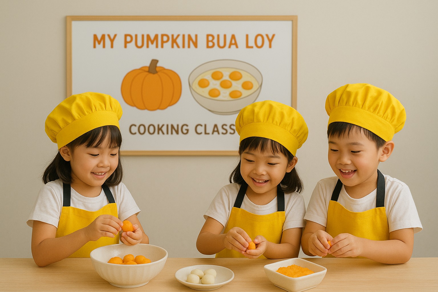 KidAble - 🎃 My Pumpkin Bua Loy Class! 🧡 Let’s join our fun Cooking ...
