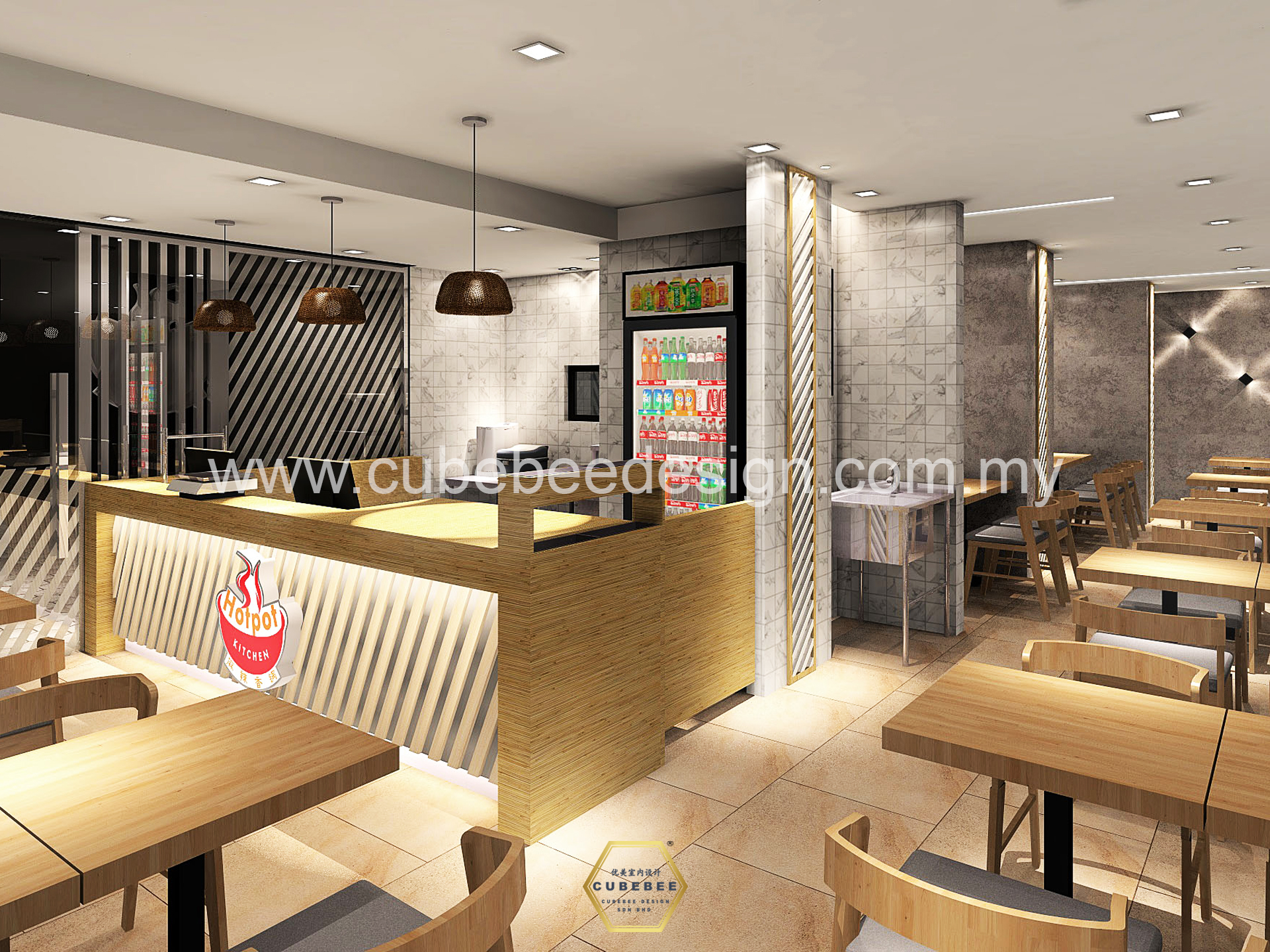 Cubebee - Chinese Hotpot Restaurant Interior Design Project Title ...