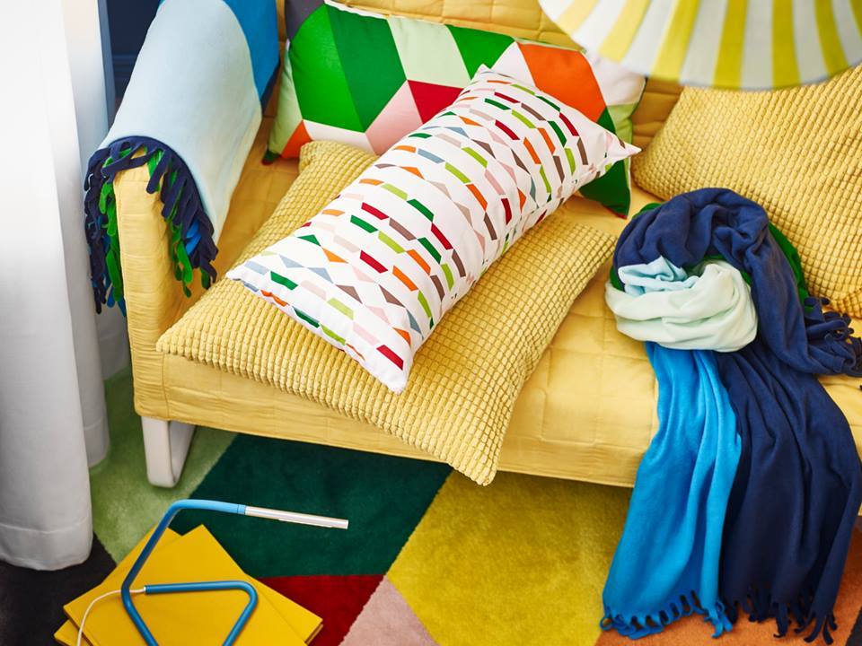 IKEA - Throw together colourful combinations of pillows and covers to ...