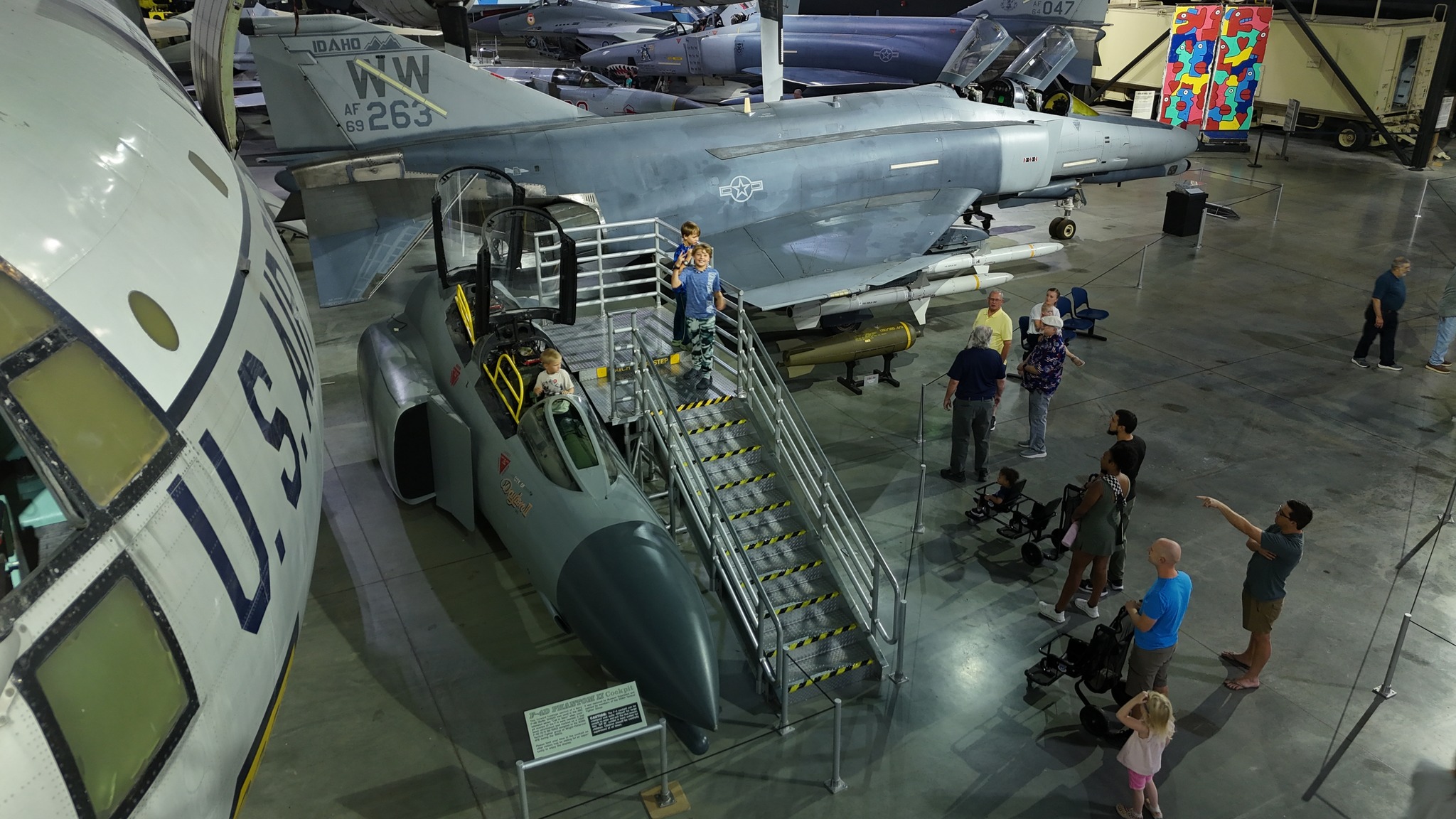 The F-4D Phantom II Sit-in Cockpit has a new home next to the