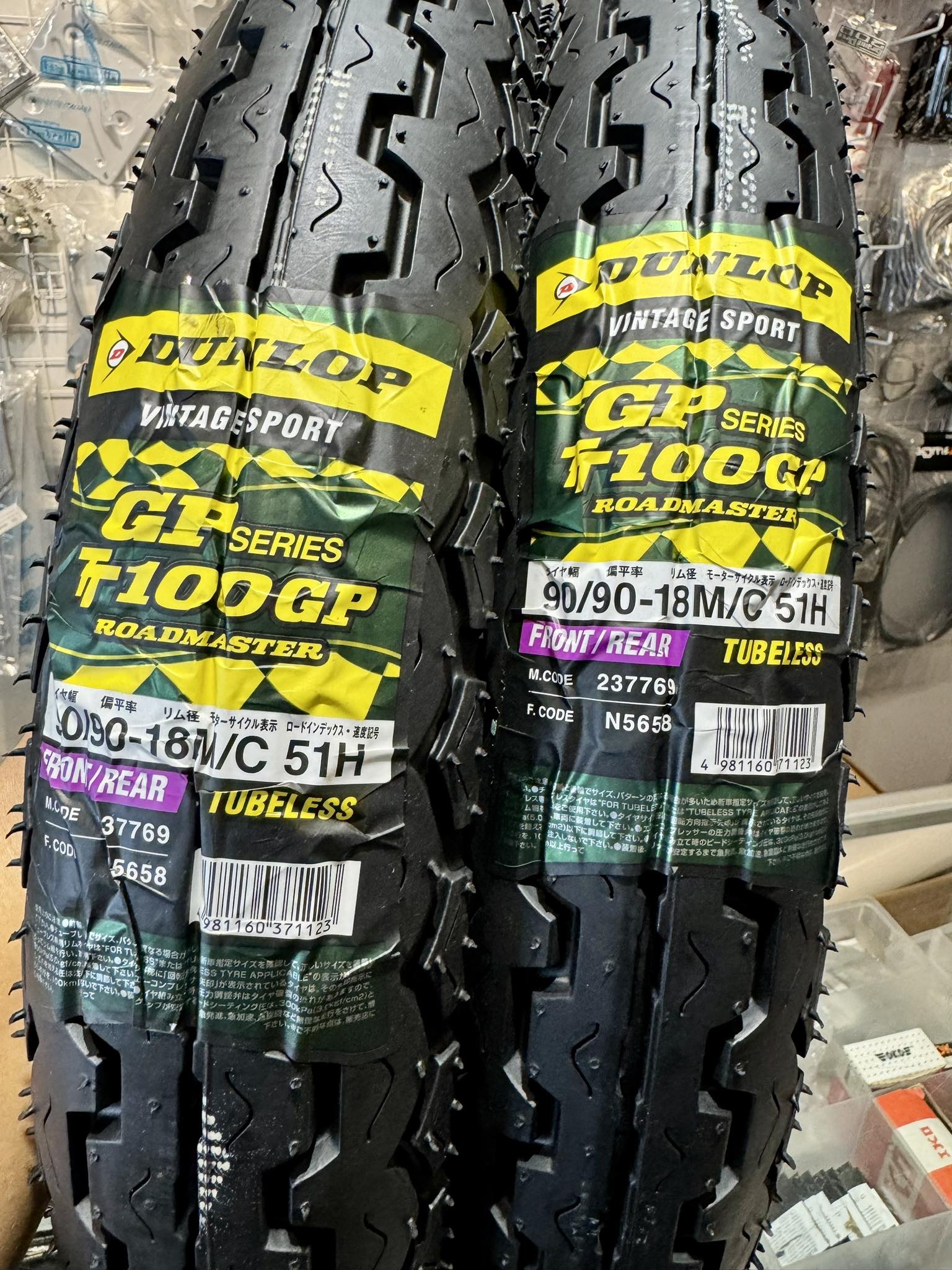 DUNLOP TT100gp Roadmaster⚡️ ✓Size 90/90-18 ✓Made in Japan 