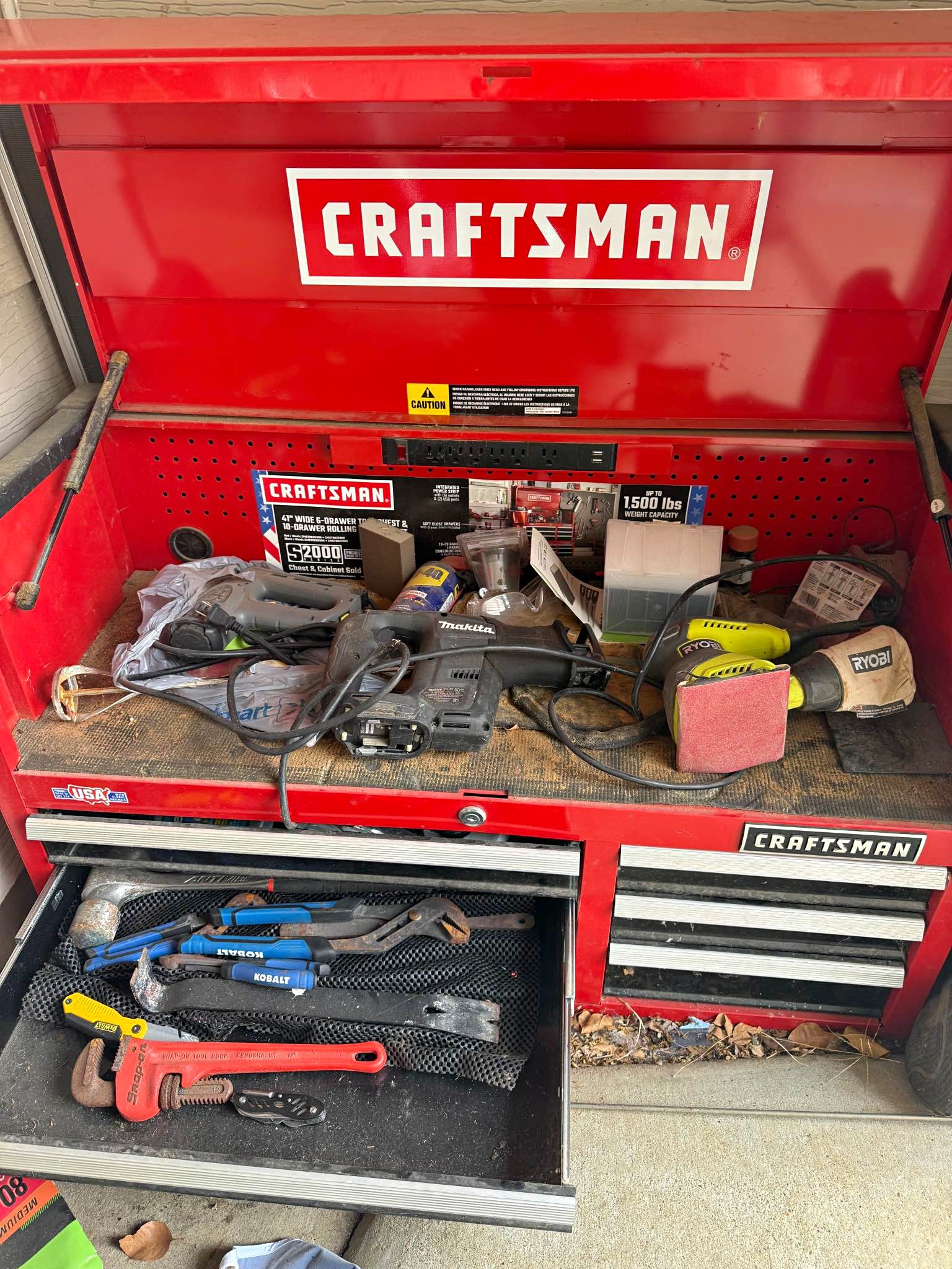 Craftsman 41” Tool Box Combo (S2000) + Tools - Tool Boxes, Belts ...