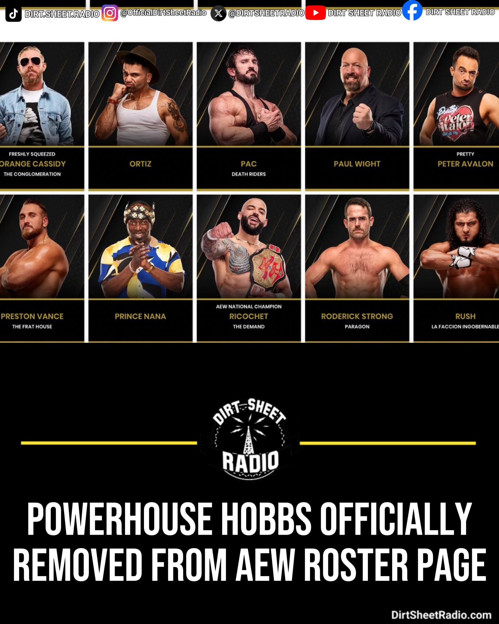 Powerhouse Hobbs is officially removed... - Dirt Sheet Radio | Facebook