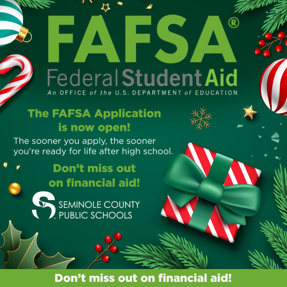 Seminole - Attention Class of 2026: The FAFSA Application is Now Open ...