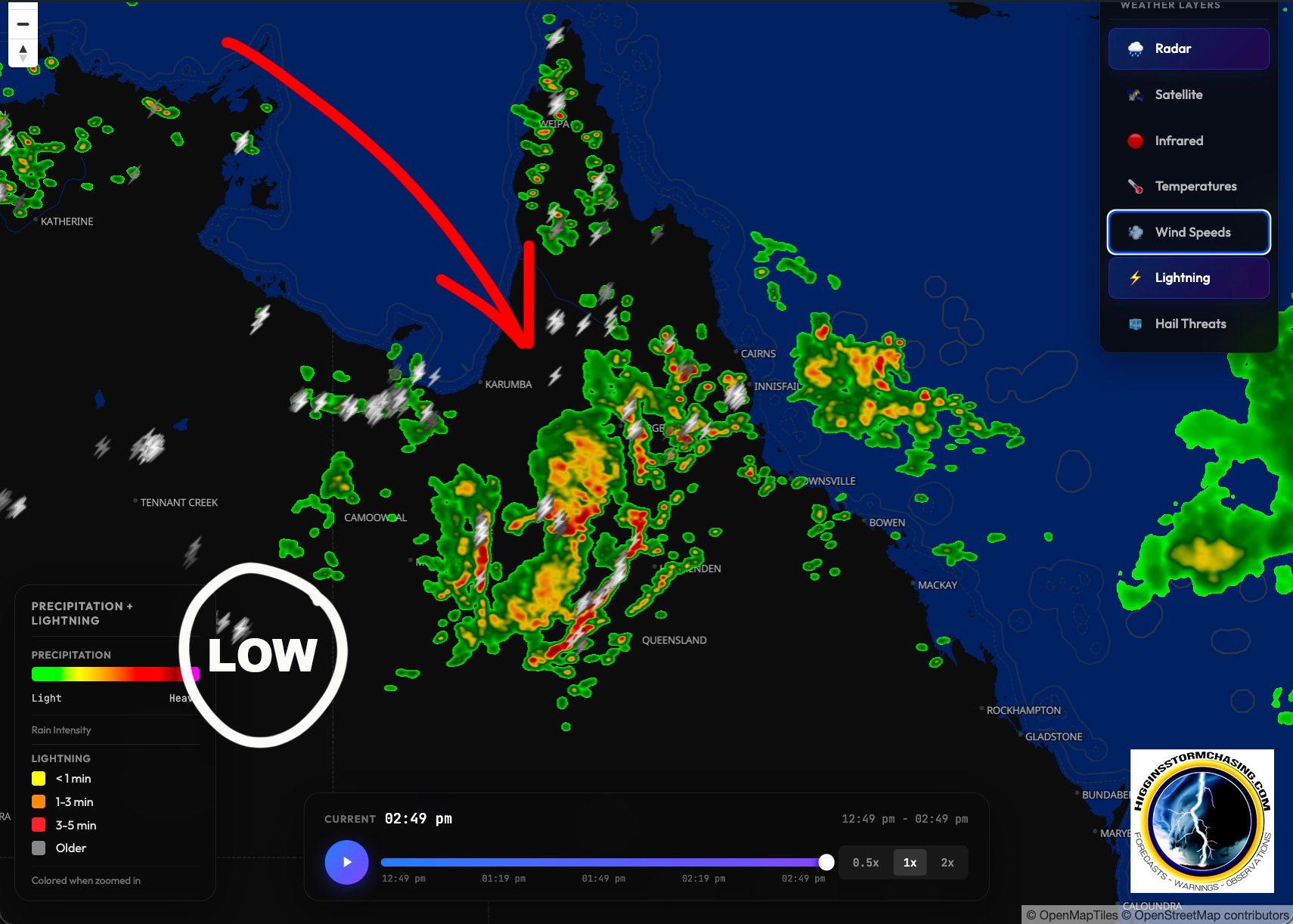 Higgins - QLD 3PM Saturday: The developing low along the QLD / NT ...