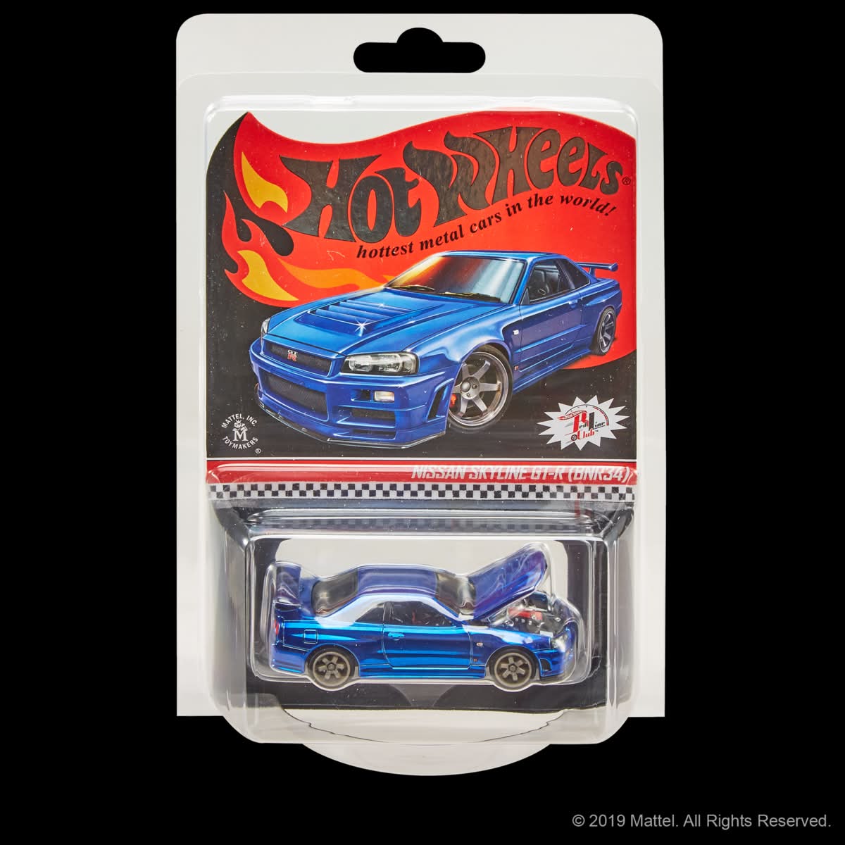 2019 Hot Wheels RLC Exclusive '01 Nissan Skyline GT-R (BNR34) Blue