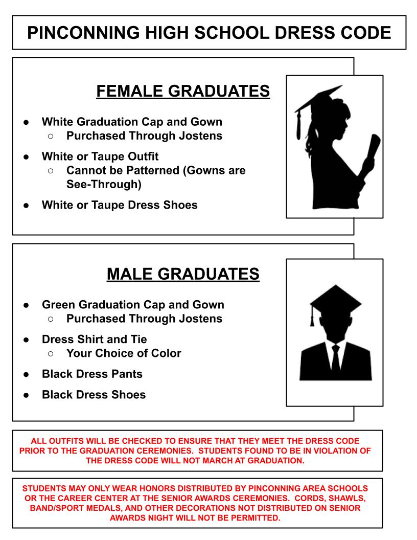 dress code for high school graduation Pinconning and cap and gown information see through