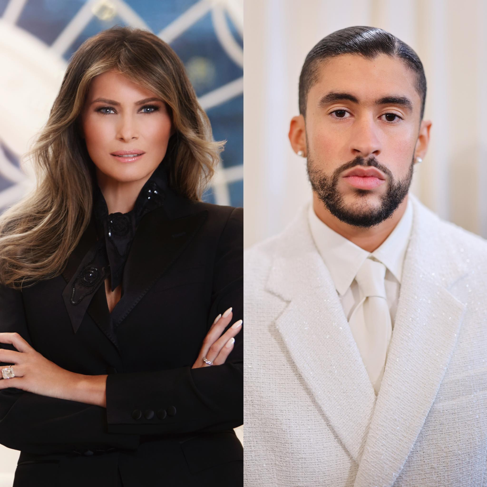 Joél - People questioning Bad Bunny’s “Americanness” while Melania ...