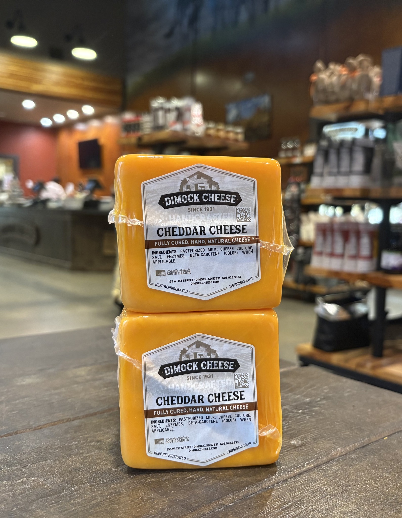 Dimock - 2.5 LB Blocks of Cheddar $5.74 per/lb Come into the store to ...