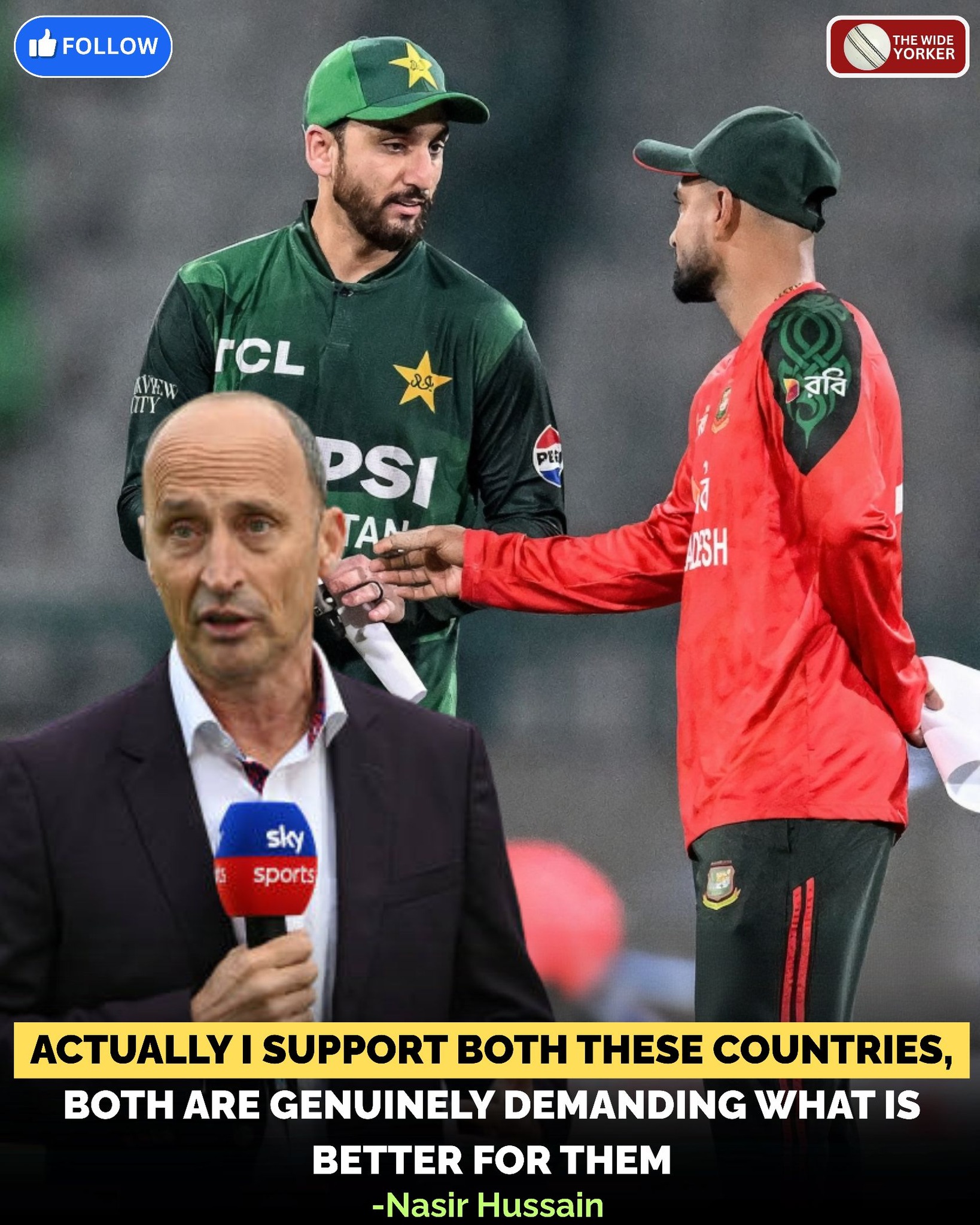 The Wide Yorker - Nasir Hussain Said that ICC would have... | Facebook