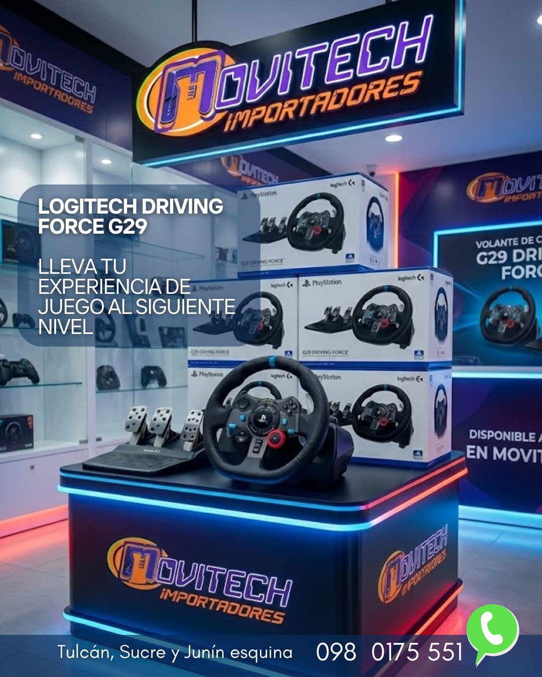 Movitech - 🏎️🔥 LOGITECH DRIVING FORCE G29 – SIMRACING REAL Deja el ...