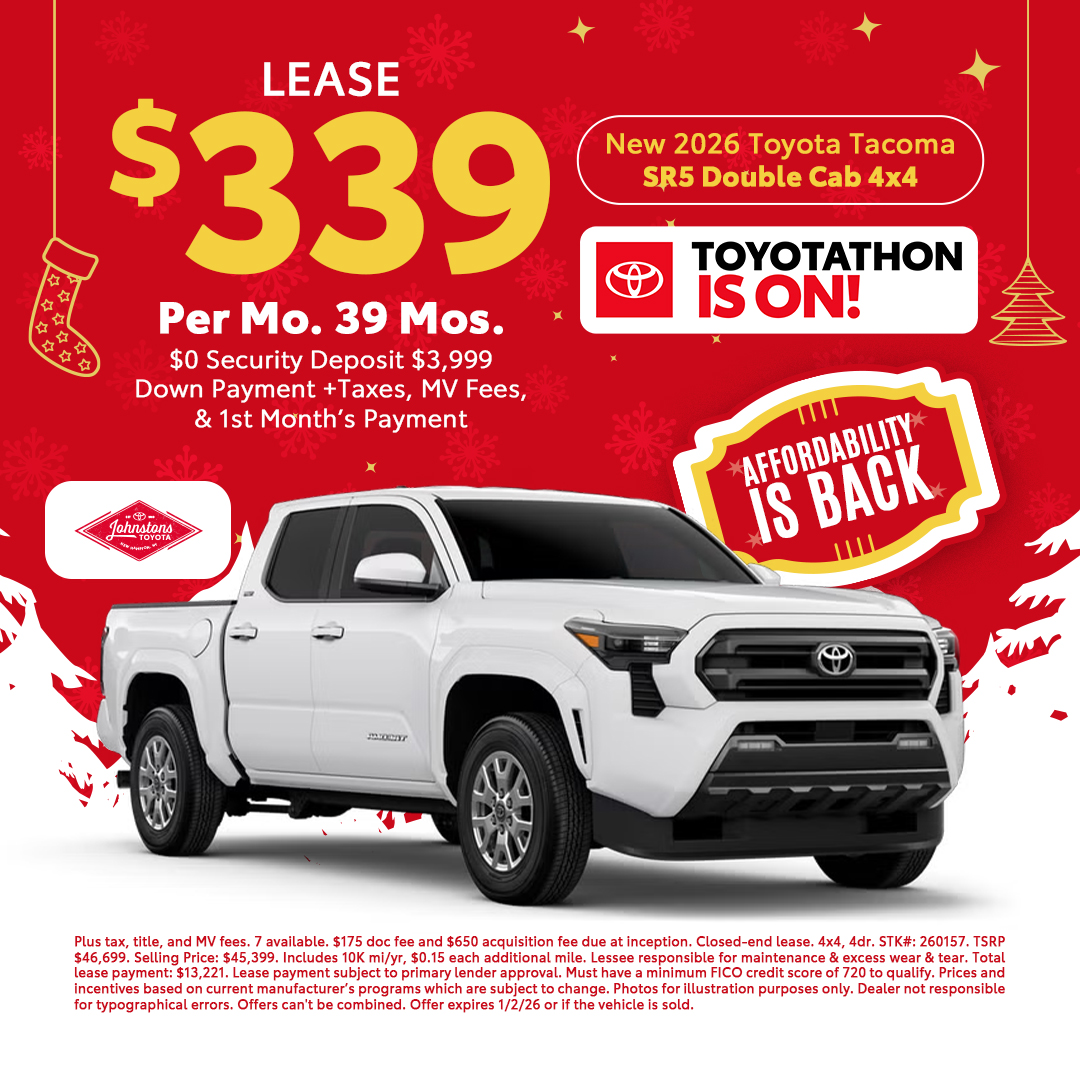 Start the new year behind the wheel of... - Johnstons Toyota | Facebook