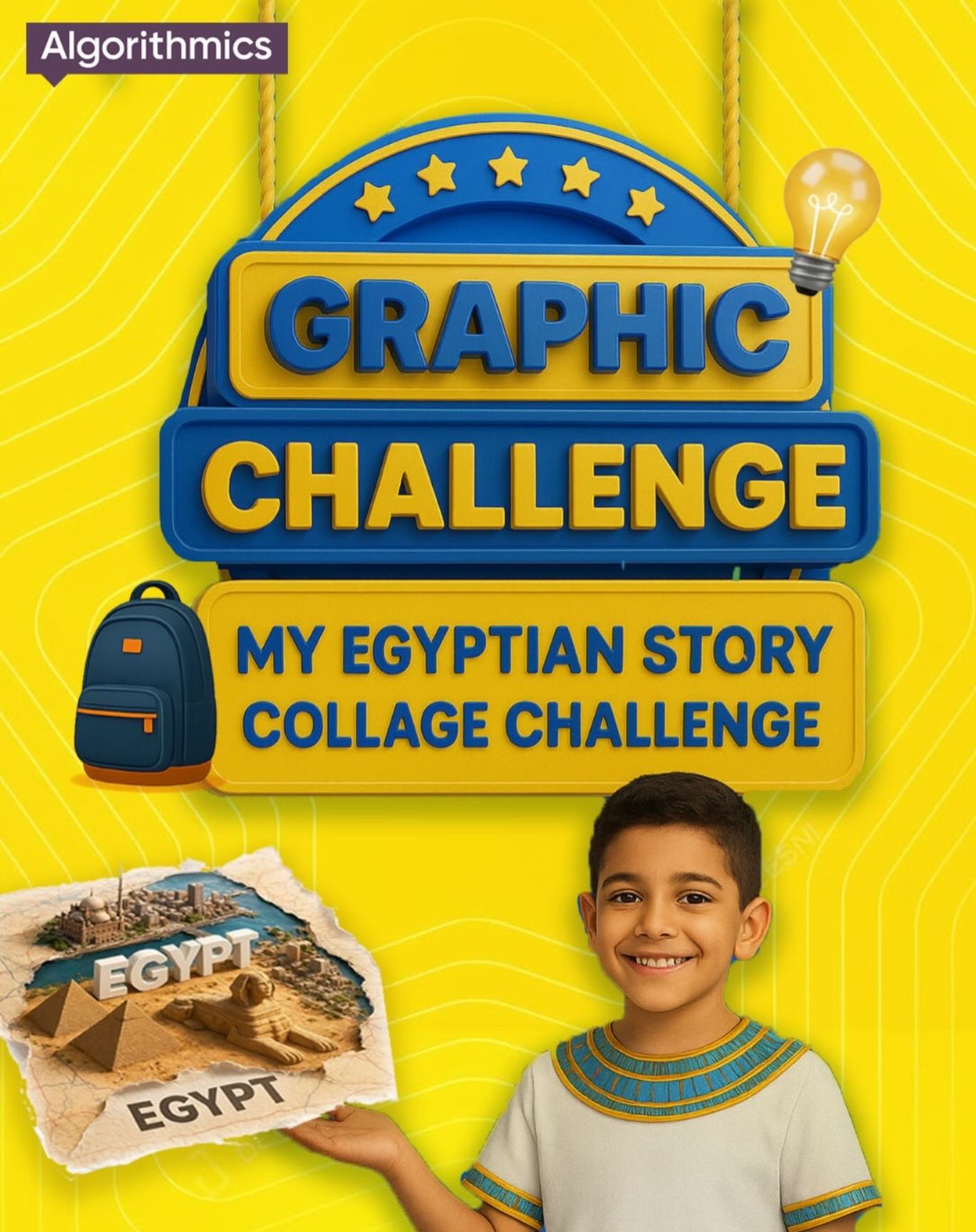 Algorithmics - 🎨 Graphic Challenge: My Egyptian Story Collage! 🇪🇬 It’s ...