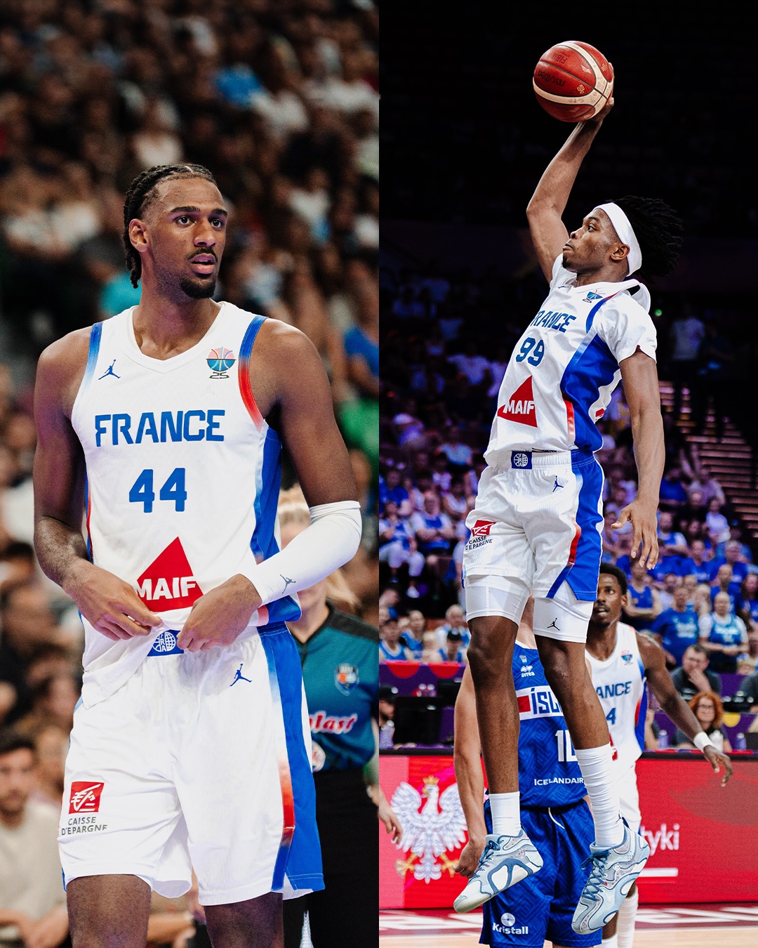 French dynamic duo ⚡️ Alex Sarr au... - Team France Basket | Facebook