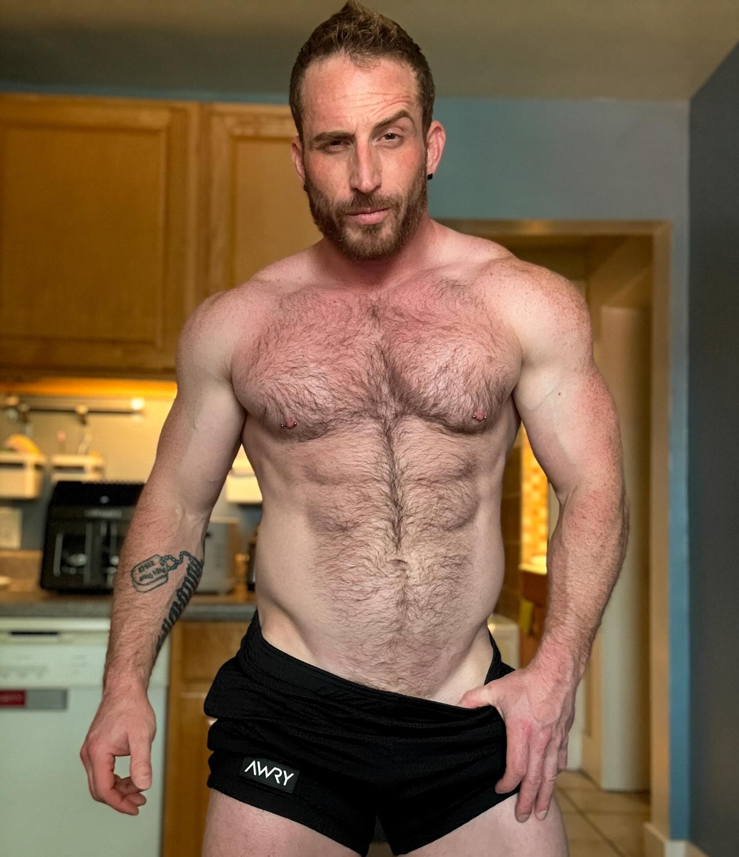 JD - OINK! Meaty! @wear_awry #brand #branding #gay #gayﬁt #gayﬁtness # ...