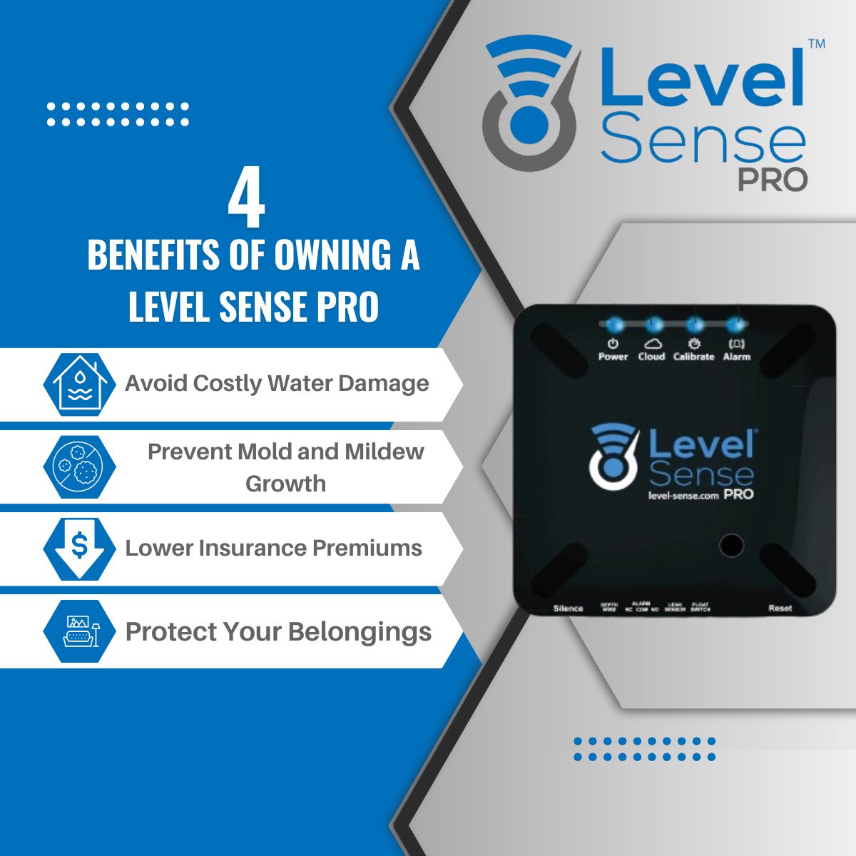 Level Sense by Sump Alarm