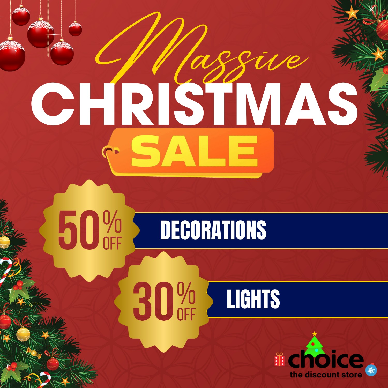🎄 Massive Christmas Sale at... - Choice The Discount Store | Facebook
