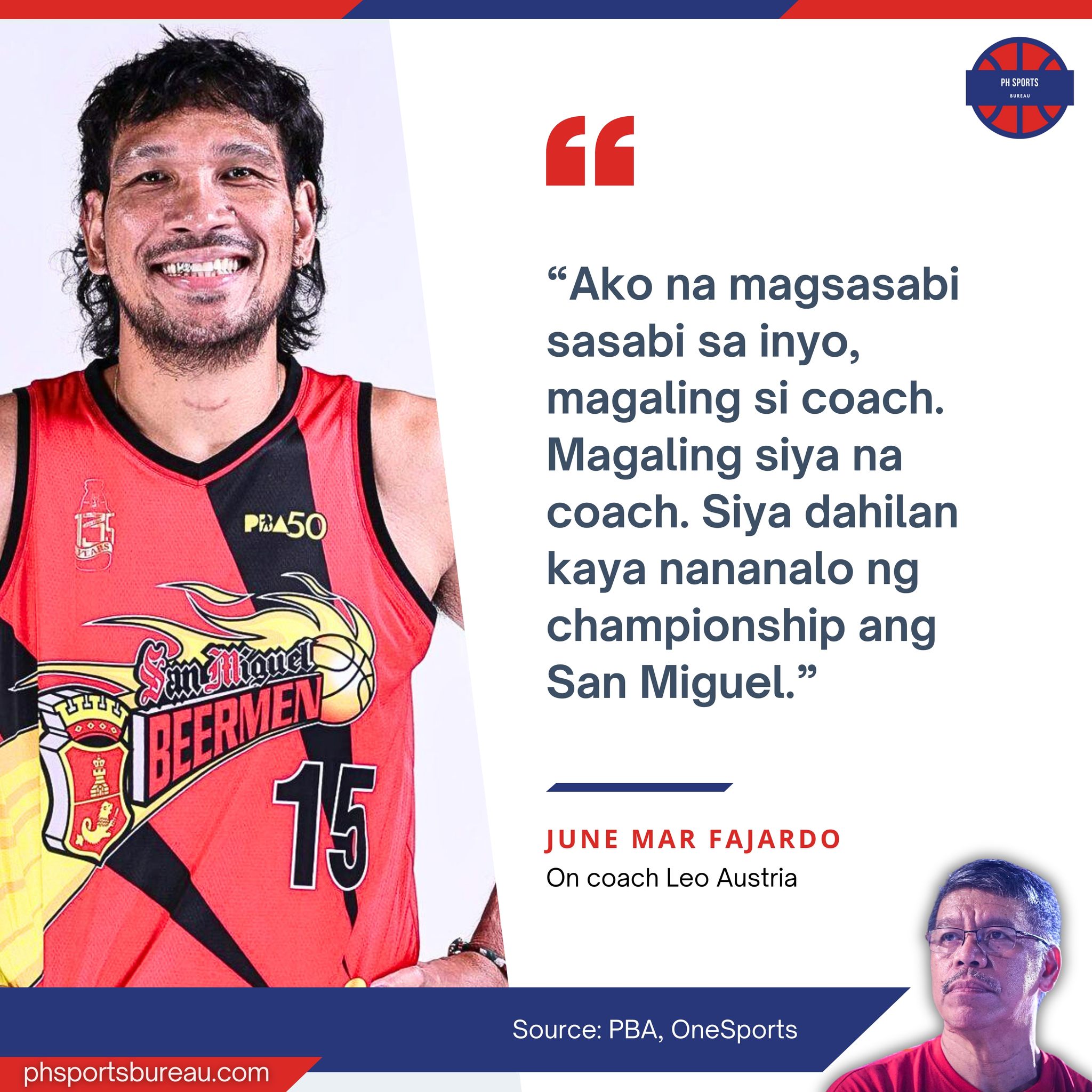 “Magaling talaga si coach Leo. Isa siya... - PH Sports Bureau | Facebook