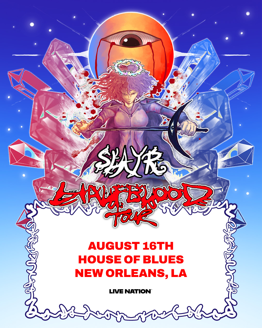 JUST ANNOUNCED 🚨 Slayr is coming to HOB NOLA on 8/16! Tickets go