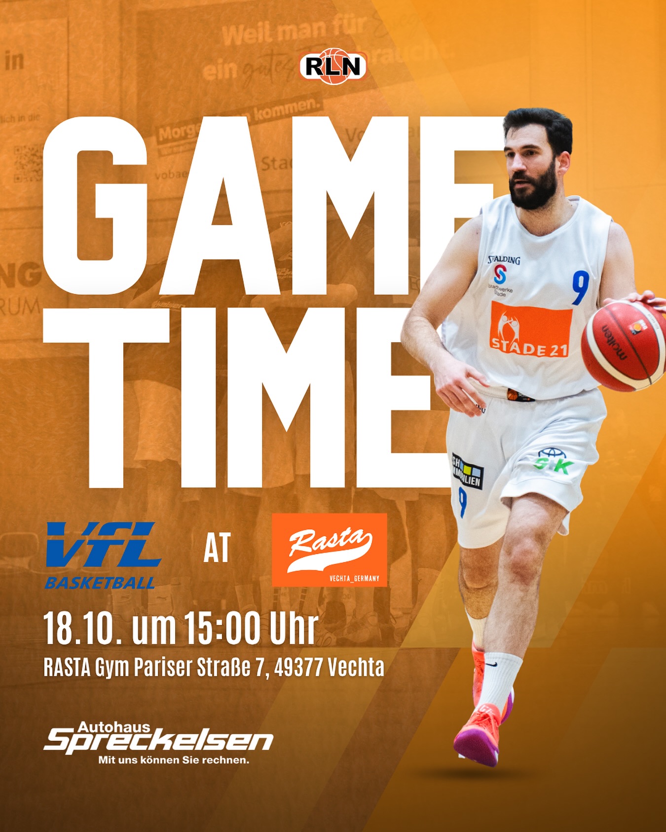 VfL - Am Wochenende geht auswärts gegen Rasta Vechta 3. Wir freuen uns ...