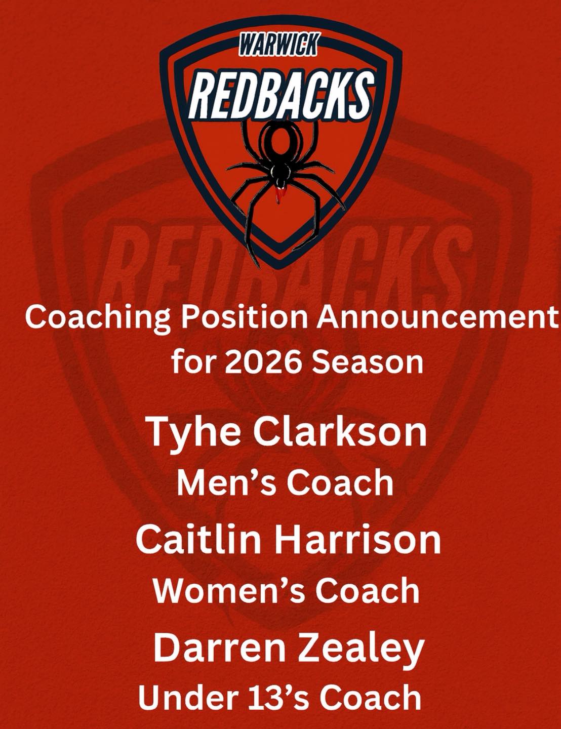 Warwick Redbacks A.F.C added a... - Warwick Redbacks A.F.C