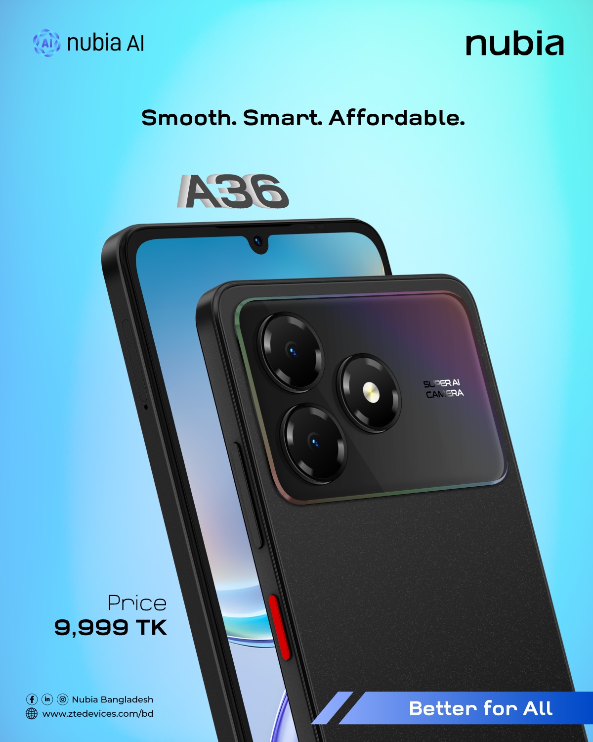 nubia A36 is offering amazing AI experience with Google Gemini