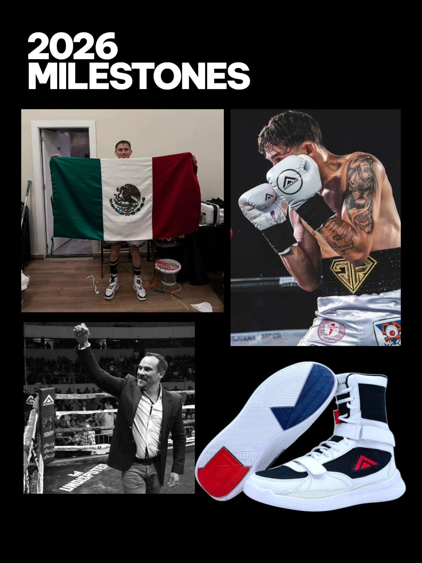 jcchavezjr in the Adams FLITE Pro boxing shoes 🔥