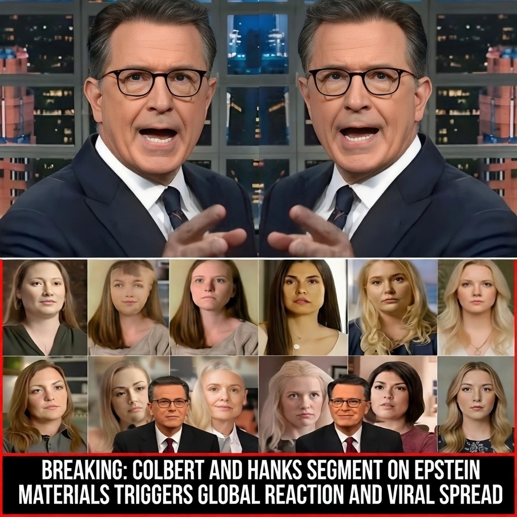 Toping - BREAKING: COLBERT AND HANKS SEGMENT ON EPSTEIN MATERIALS ...