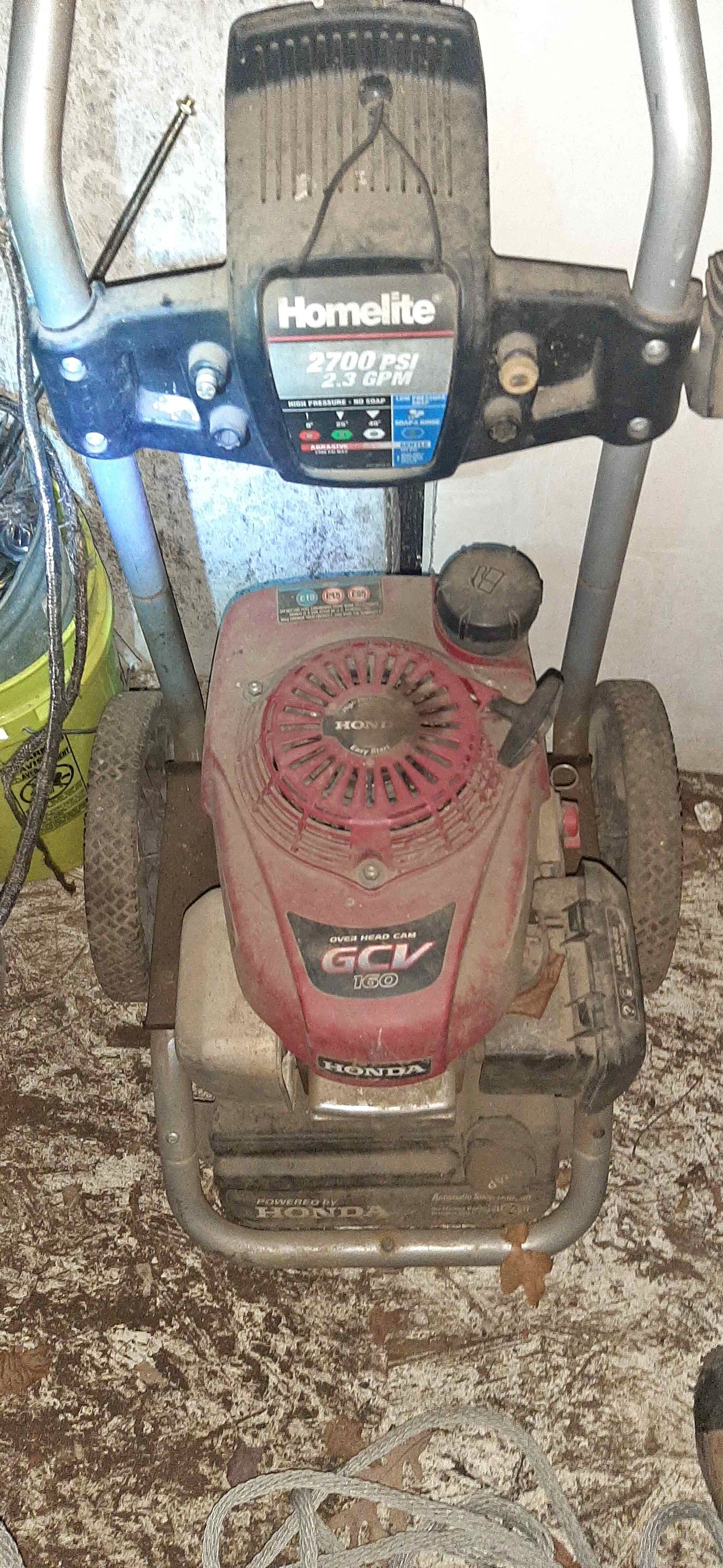 Gas powered homelite pressure washer 2700 psi - Pressure Washers ...