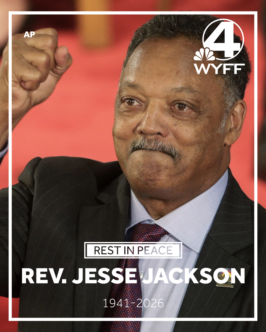 WYFF News 4 - The Rev. Jesse Louis Jackson, the towering... | Facebook