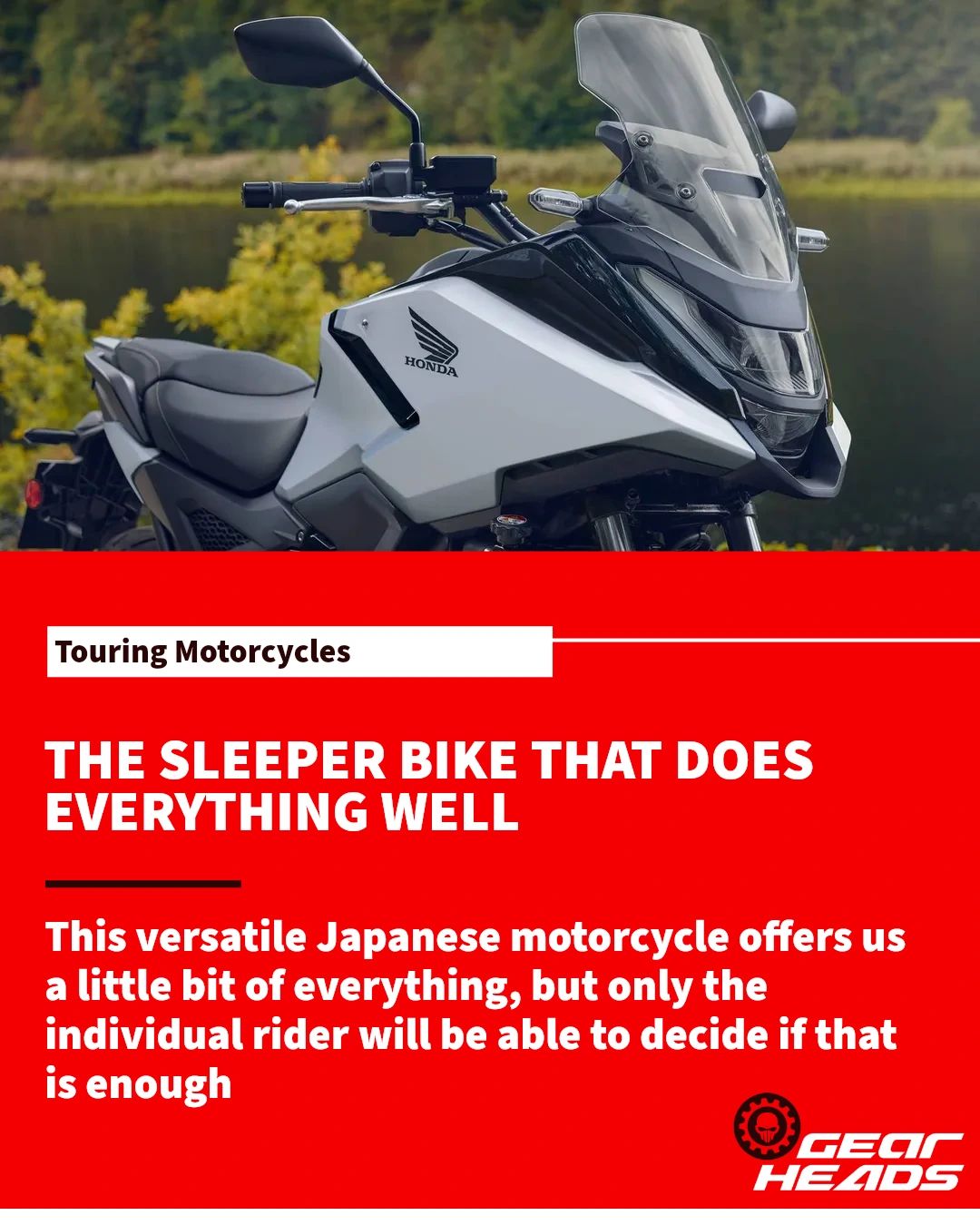 This versatile Japanese motorcycle offers us a little bit of