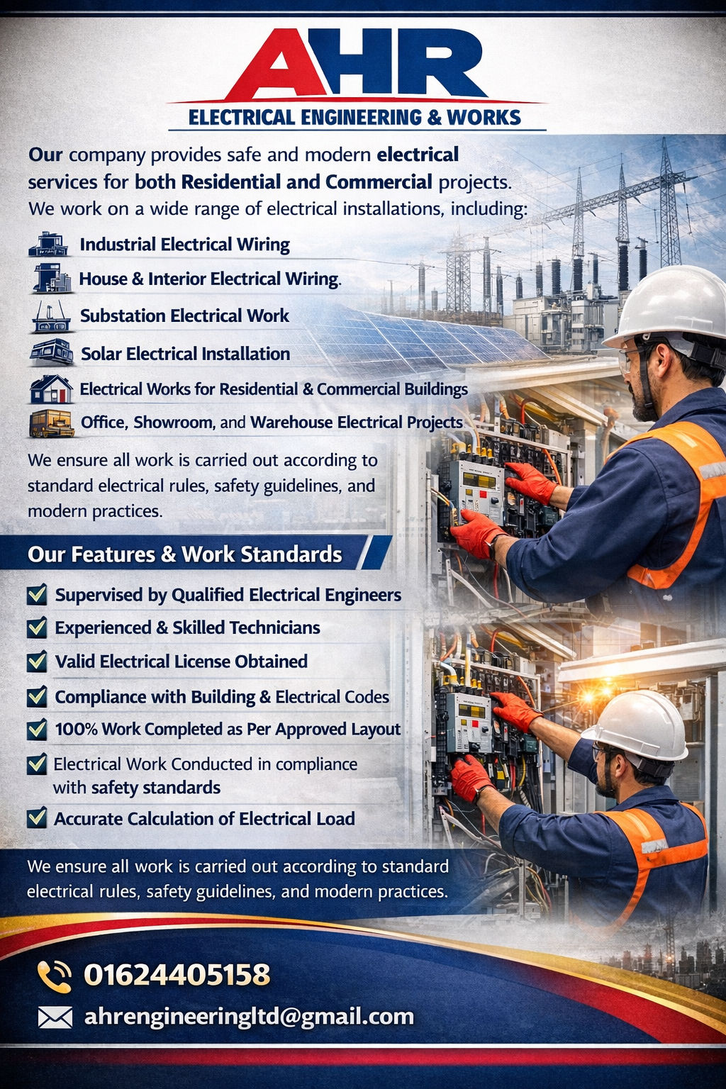 AHR Electrical Engineering & Works | Dhaka