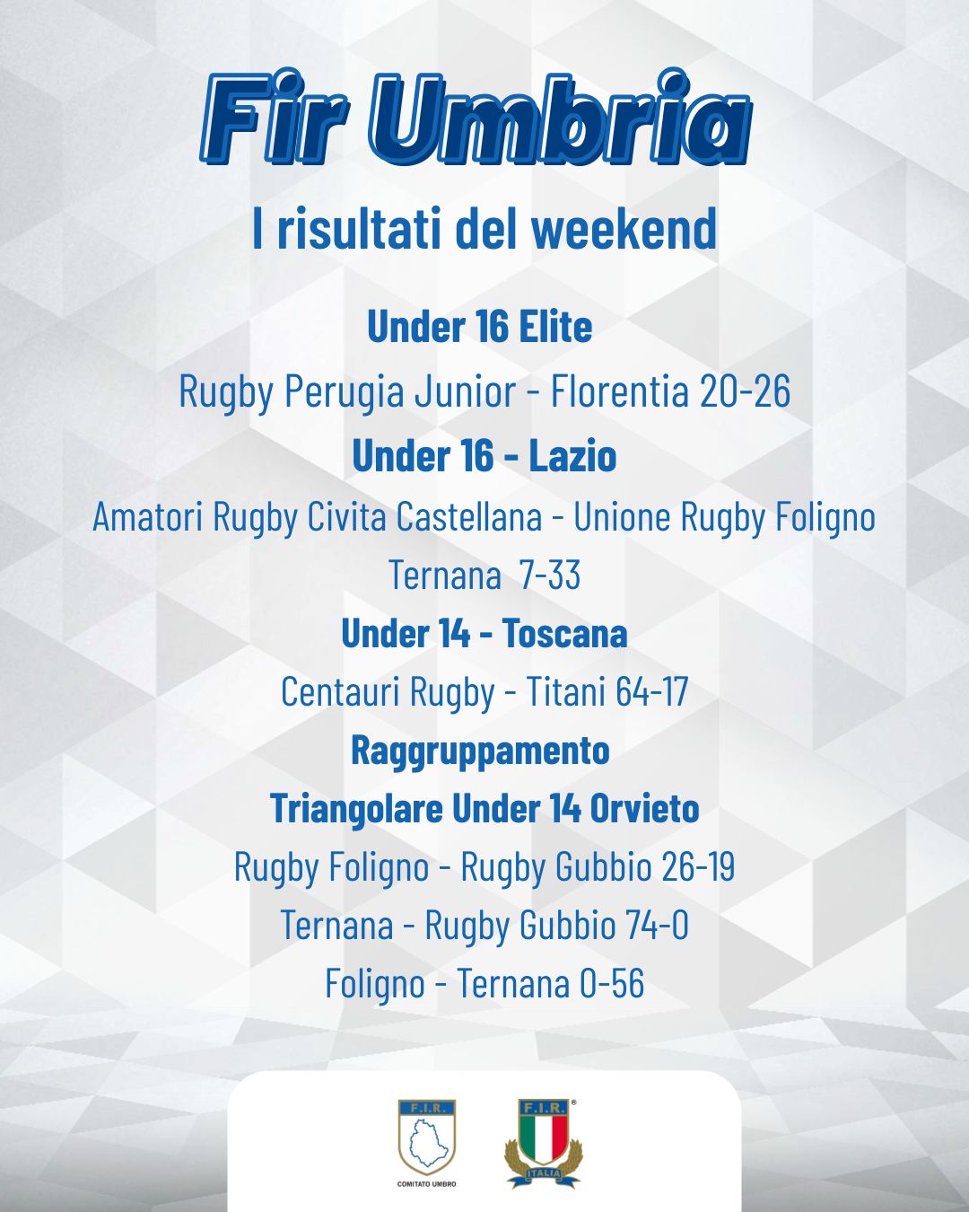 FIR Umbria Rugby added a new photo. - FIR Umbria Rugby