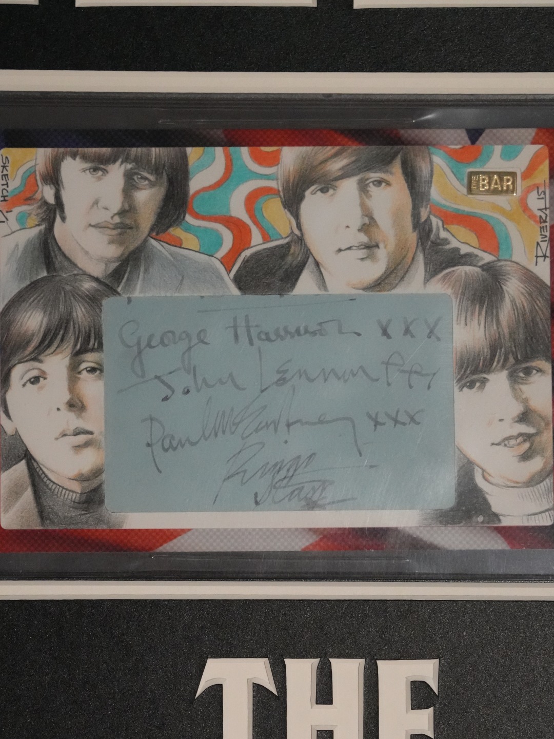 All four Beatles…on one piece ✍️ John Lennon, Paul McCartney