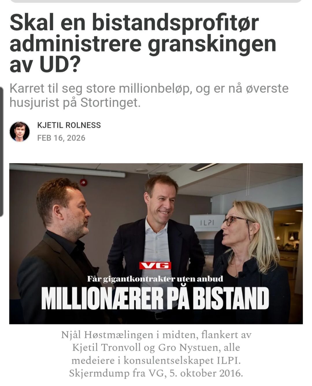 Sløseriombudsmannen - Epstein-saken og de norske politiske ...