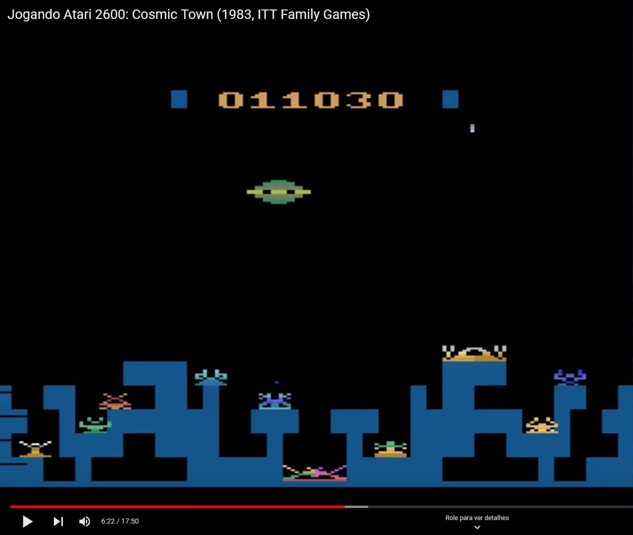 Unknown Atari 2600 game Cosmic Town