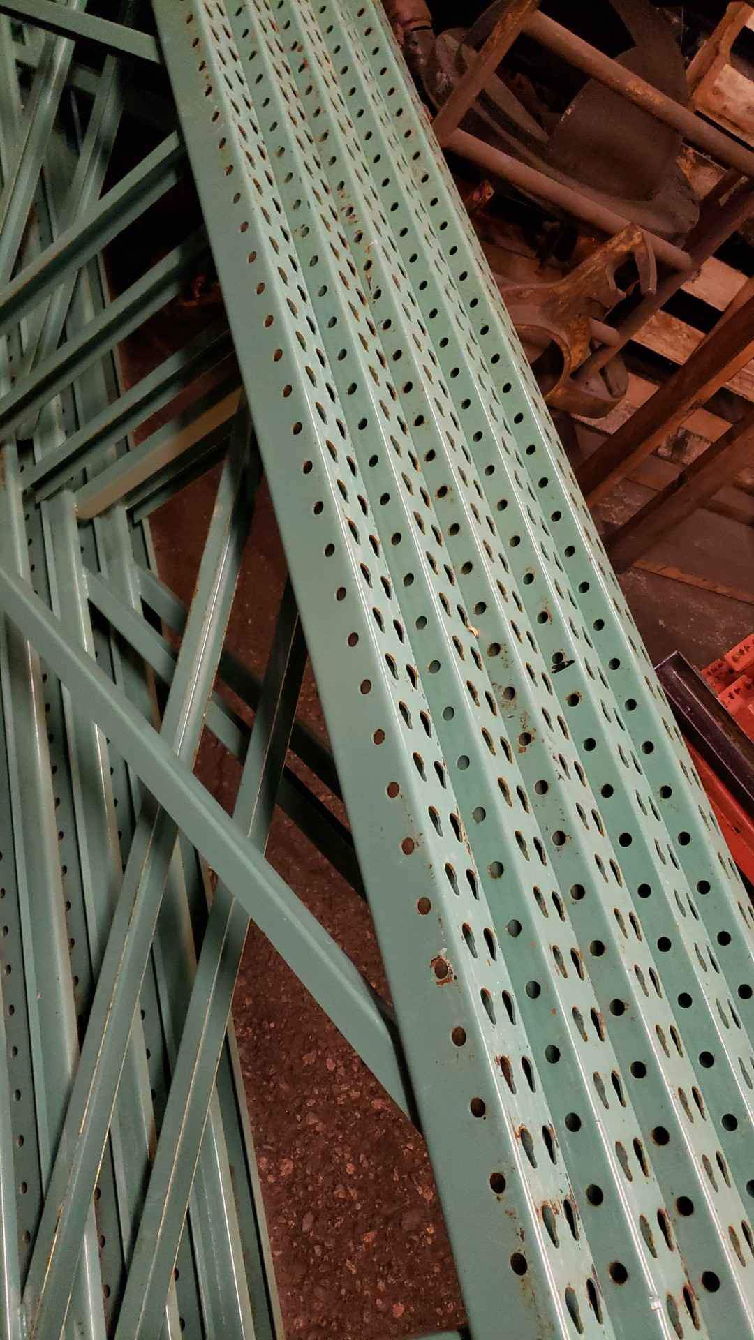 HEAVY Teardrop Duty Pallet Structural Rack Uprights 36 x 15' per ...