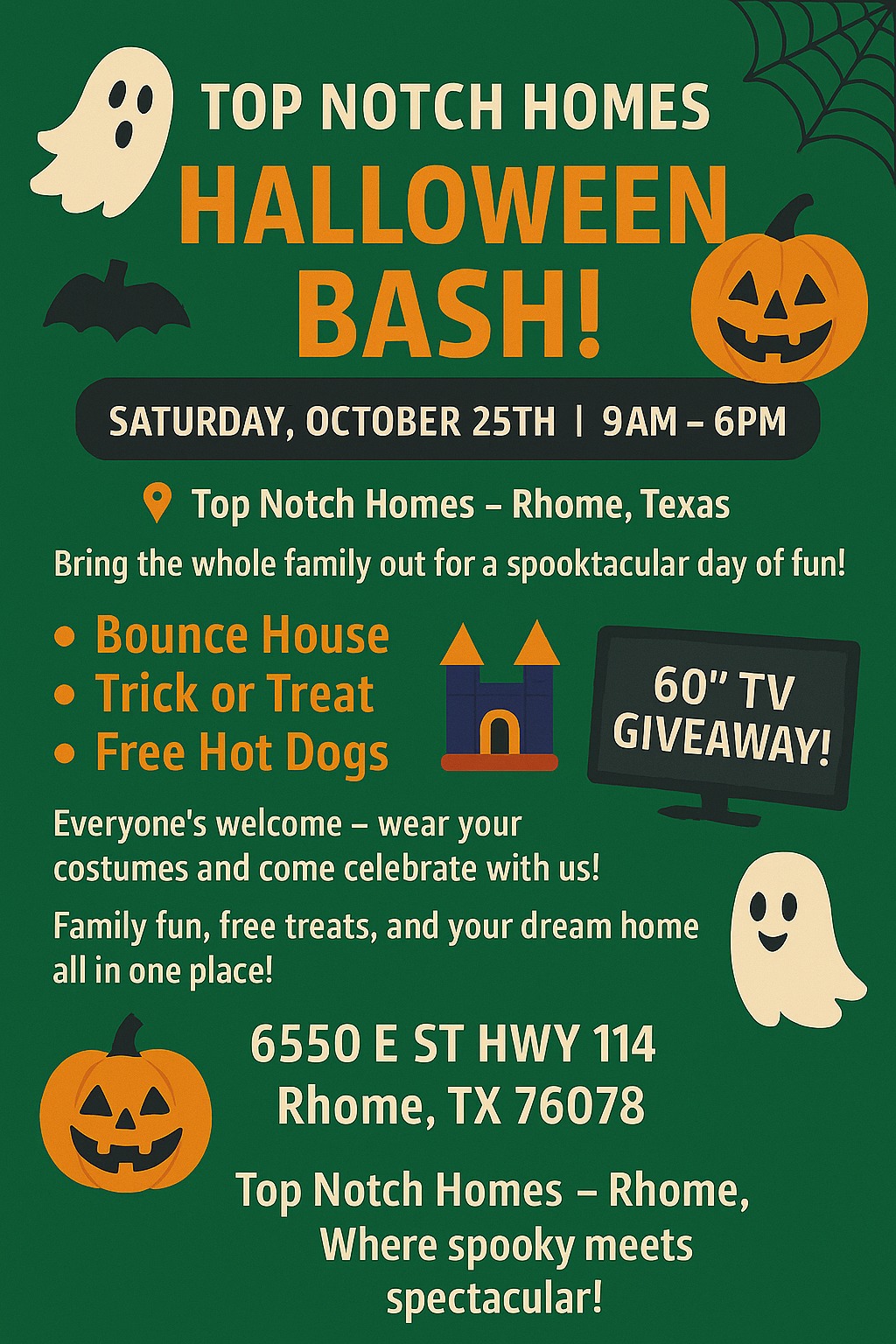 🎃 TOP NOTCH HOMES HALLOWEEN... - Atlas Home Center - Rhome TX | Facebook