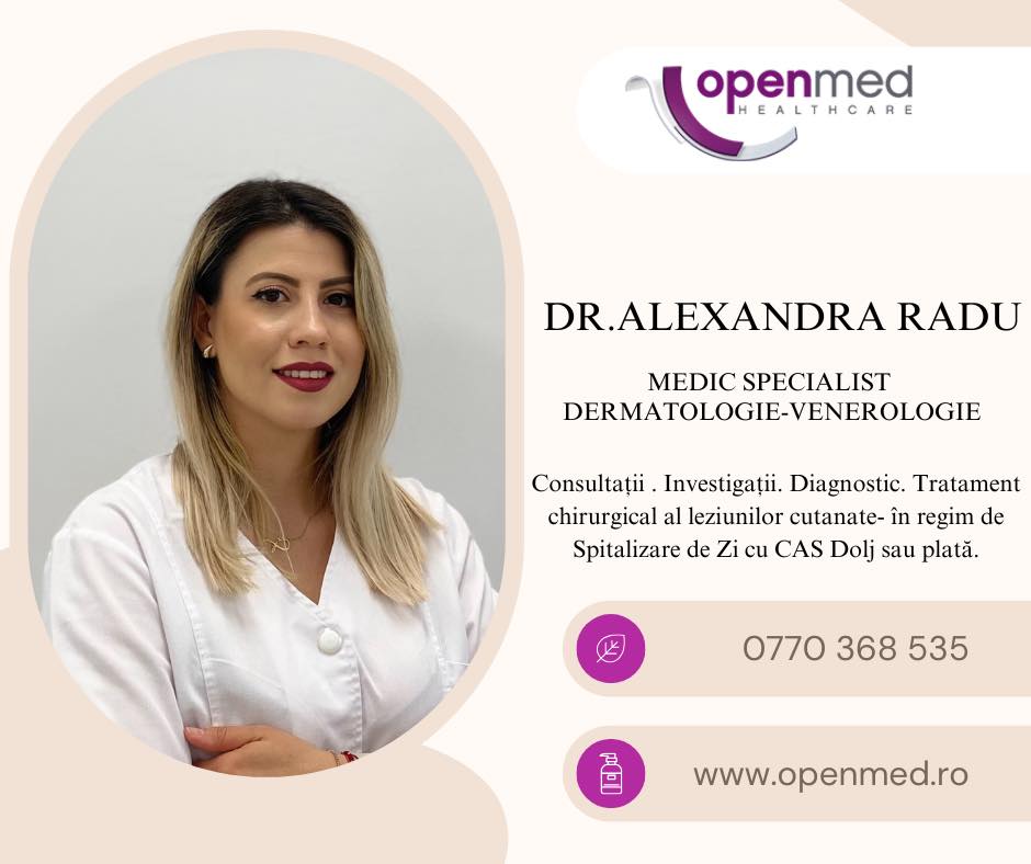 OpenMed - Avem plăcerea de a o prezenta pe doamna Dr. Alexandra Radu ...