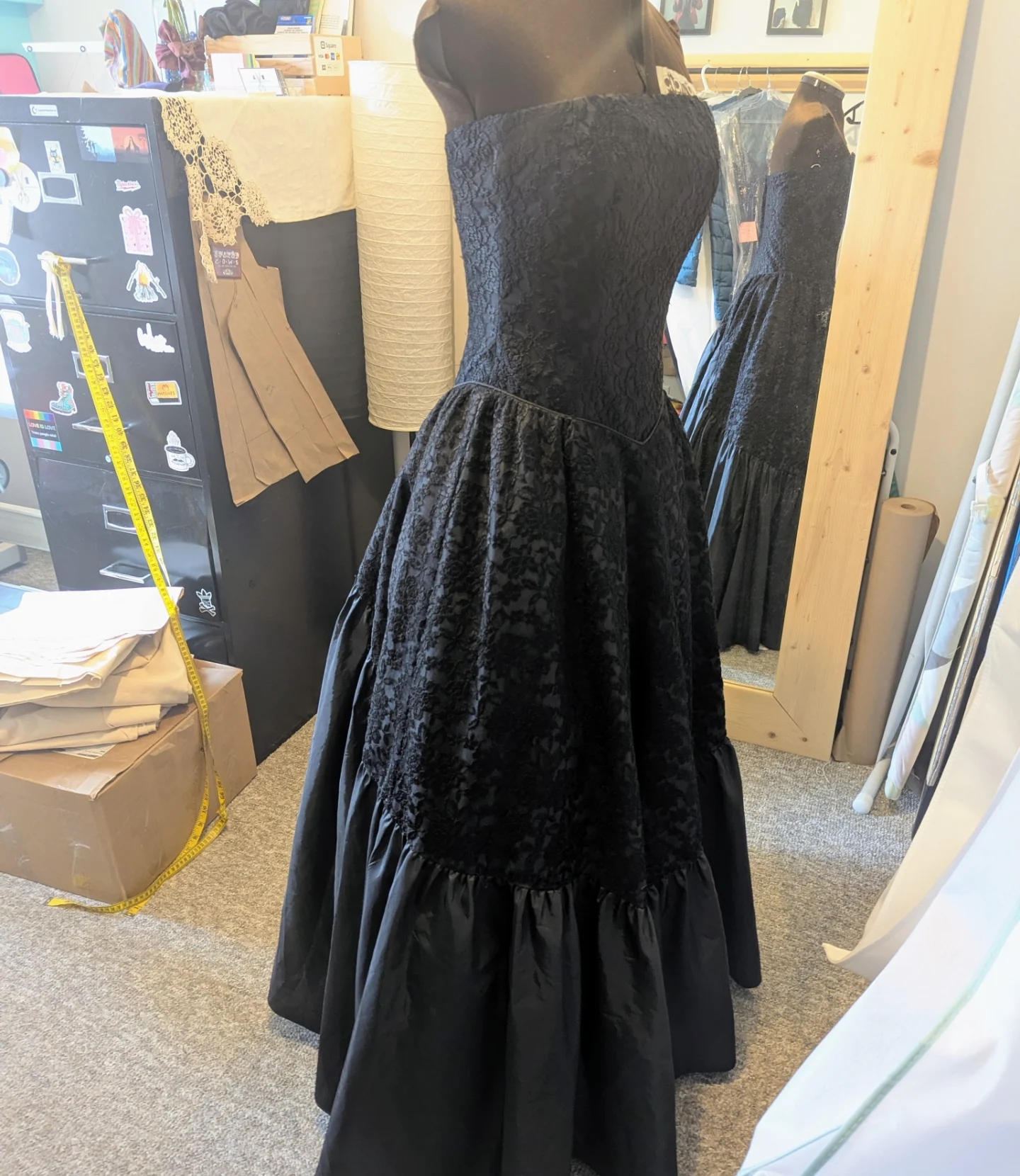 I finished the last of my prom dress alterations today