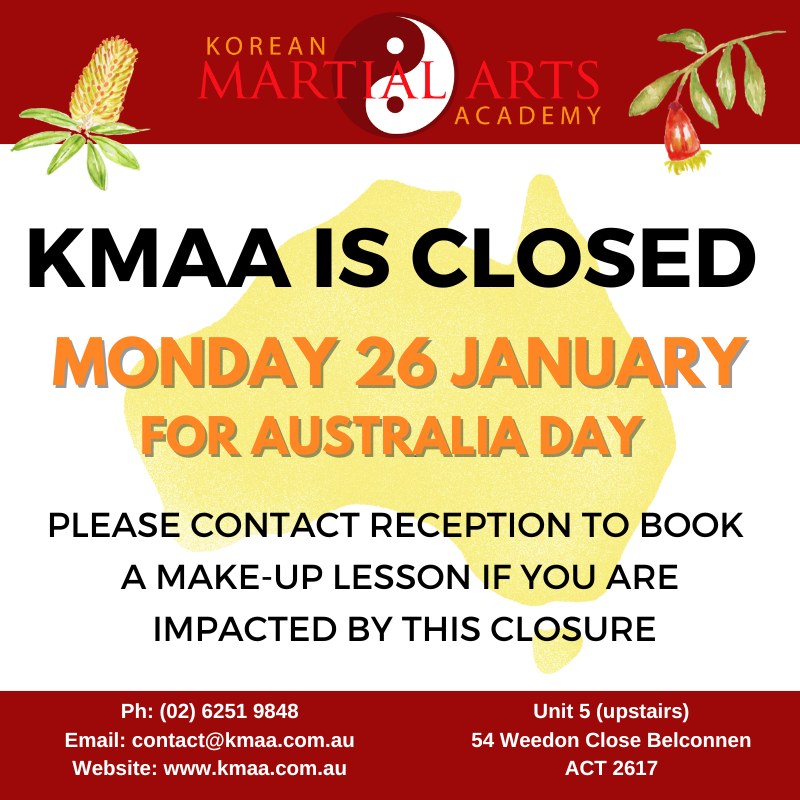 Korean Martial Arts Academy - KMAA | Belconnen ACT