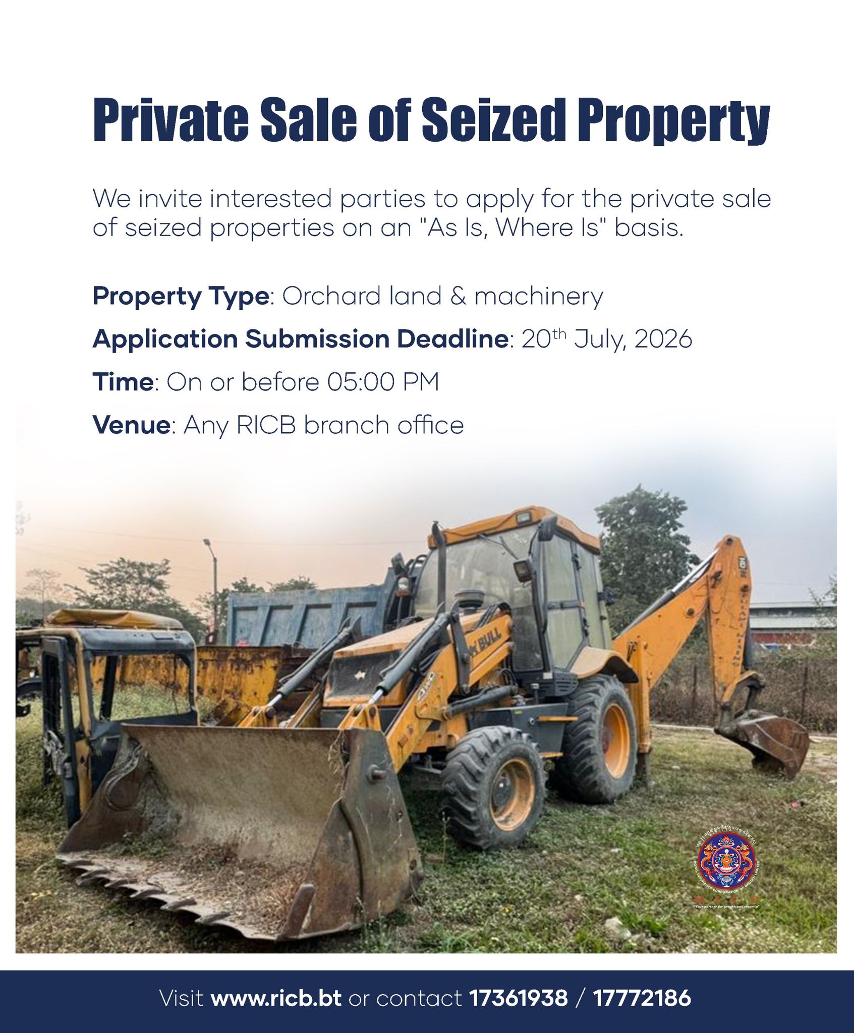 seziedproperty #forsale #orchardland #machinery #interestedparties