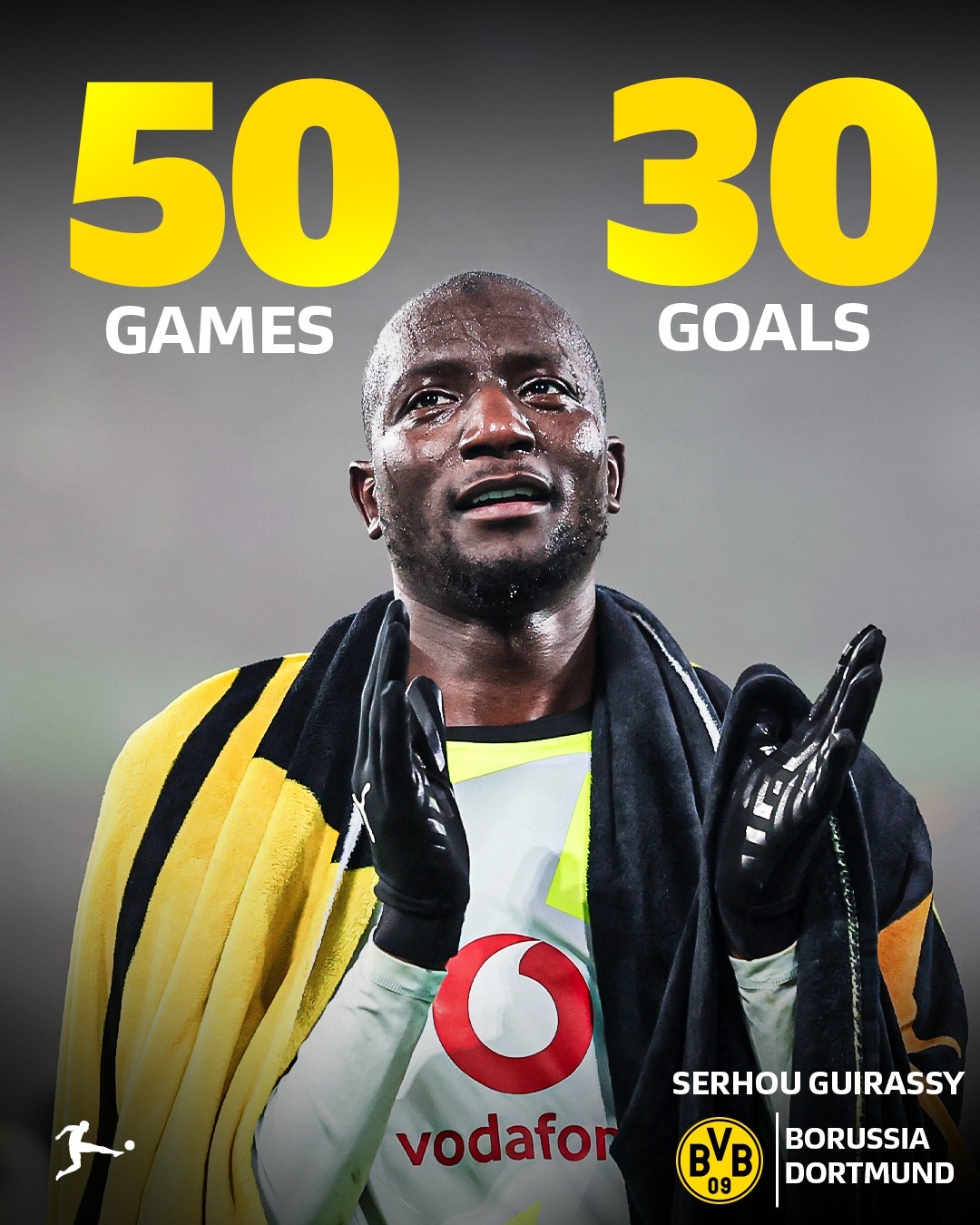 Bundesliga - 50 UP for Serhou Guirassy in BVB colours!... | Facebook