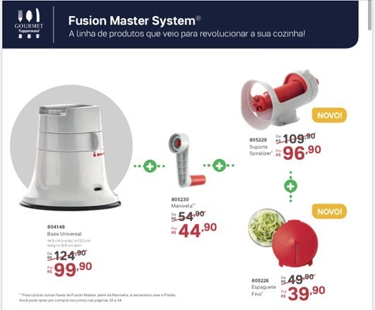 Fusion Master System, a linha de... - Tupperware - Lais Verri