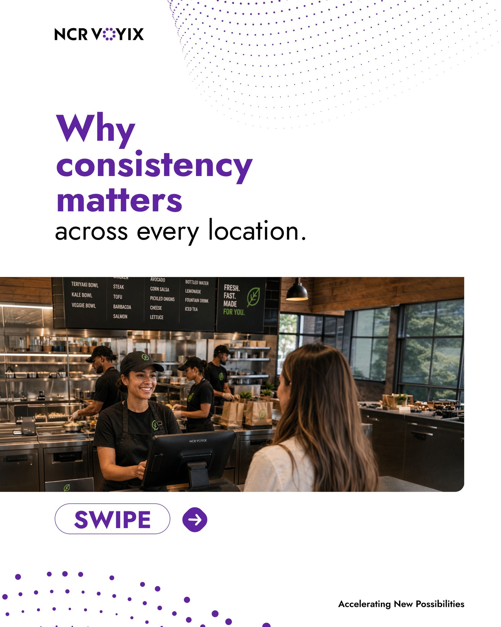 Customers expect a consistent experience every time they interact with