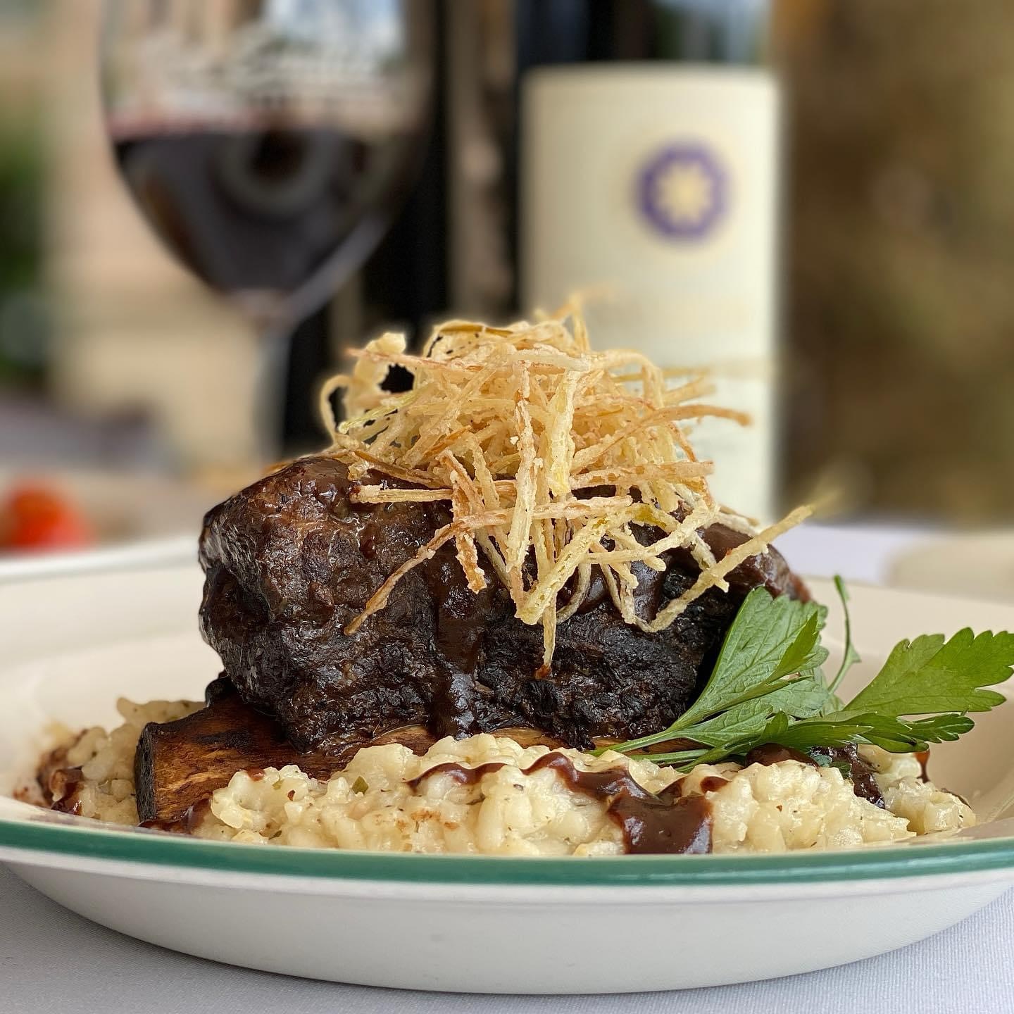 Via - Savor the rich flavors of our red wine braised beef short ribs ...