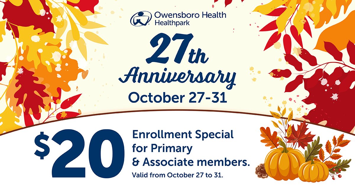 🎉 Celebrate 27 Years with... - Owensboro Health Healthpark | Facebook
